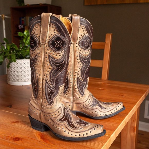 Old Gringo Granby Tan Brown Cowboy Boots, Size 5.5 B - Picture 1 of 9